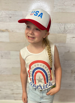America Rainbow Tank - Shop Hidden Treasure Boutique