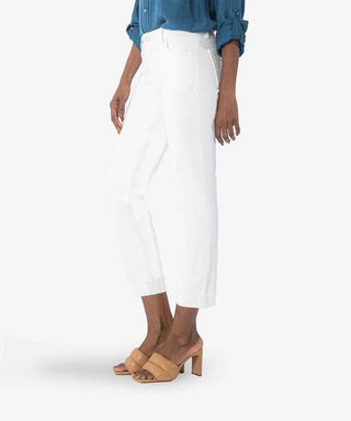 Amy Crop Optic White Denim - Shop Hidden Treasure Boutique