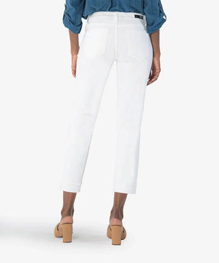 Amy Crop Optic White Denim - Shop Hidden Treasure Boutique