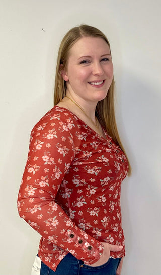 Annie Mesh Top - Shop Hidden Treasure Boutique