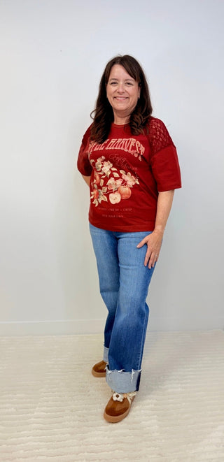 Apple Harvest Graphic Tee - Shop Hidden Treasure Boutique