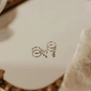 April Raindrop Dangle Hoops - Shop Hidden Treasure Boutique