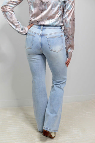 Ashland Straight Leg Distressed Jeans - Shop Hidden Treasure Boutique