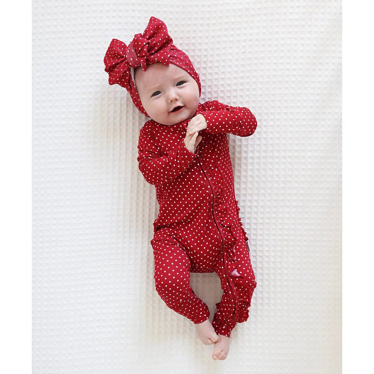 Ivy Red Dot Headband