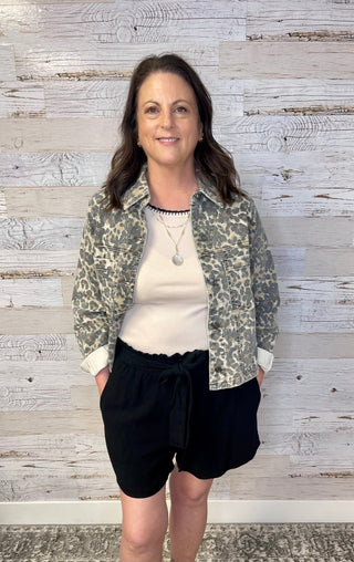 Bailey Button Leopard Jacket - Shop Hidden Treasure Boutique