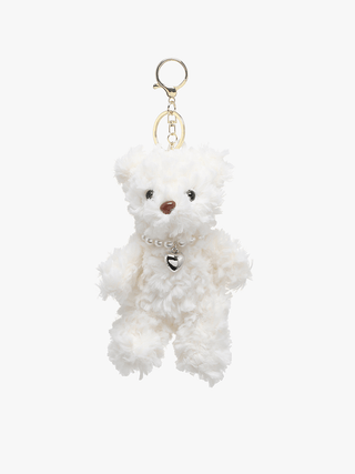 Bear Bag Charm-White - Shop Hidden Treasure Boutique
