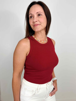 Biking Red Tank Top - Shop Hidden Treasure Boutique