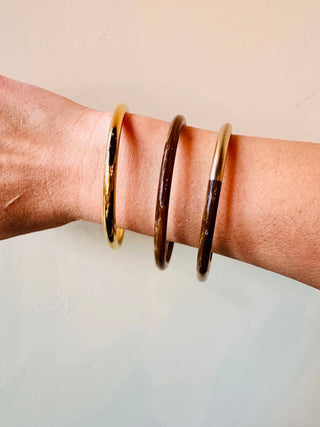 Billie Resin Bracelets-Brown - Shop Hidden Treasure Boutique