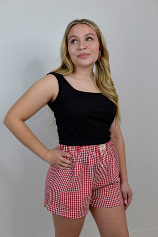 Black Ribbed Tank - Shop Hidden Treasure Boutique