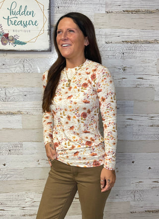 Blair Harvest Charm Floral Top - Shop Hidden Treasure Boutique