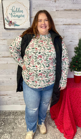 Blair Holiday Berry Top - Shop Hidden Treasure Boutique
