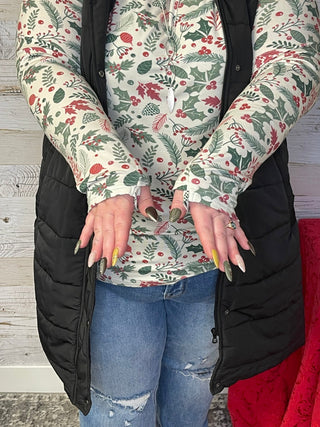 Blair Holiday Berry Top - Shop Hidden Treasure Boutique