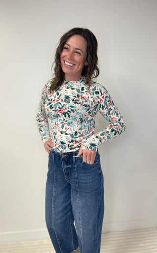 Blair Winter Berry Top - Shop Hidden Treasure Boutique