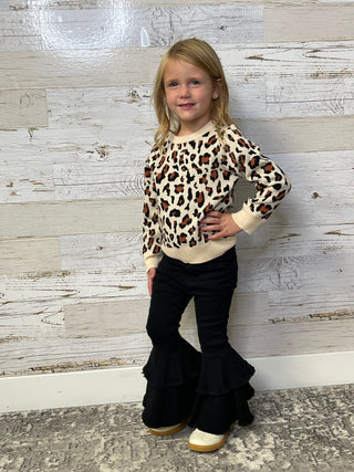 Bold Black Denim Flares - Shop Hidden Treasure Boutique