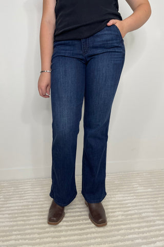 Boot Cut Ab Solution Dark Wash Jeans - Shop Hidden Treasure Boutique