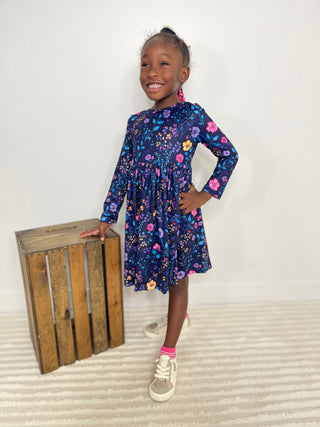 Botanical Beauty Twirl Dress - Shop Hidden Treasure Boutique