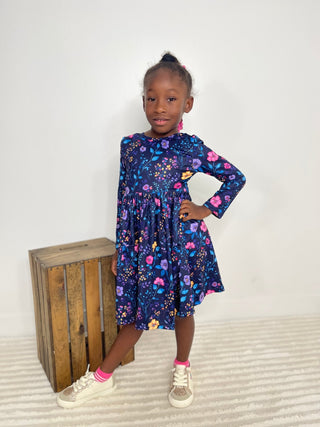 Botanical Beauty Twirl Dress - Shop Hidden Treasure Boutique
