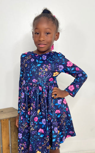 Botanical Beauty Twirl Dress - Shop Hidden Treasure Boutique