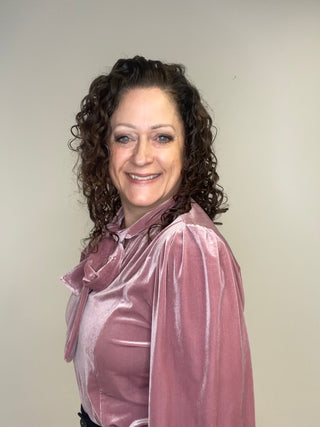 Bow Tie Neck Velvet Top - Shop Hidden Treasure Boutique