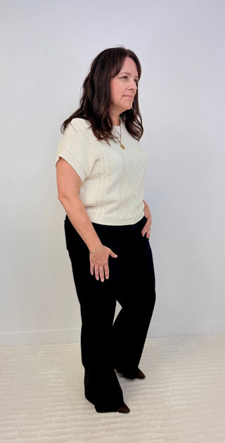 Button Detail Sweater Vest - Shop Hidden Treasure Boutique