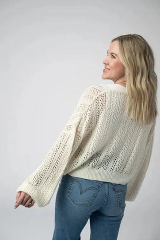 Callie Cropped Cardigan - Shop Hidden Treasure Boutique