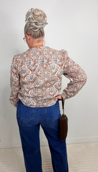 Camilla Textured Blouse - Shop Hidden Treasure Boutique