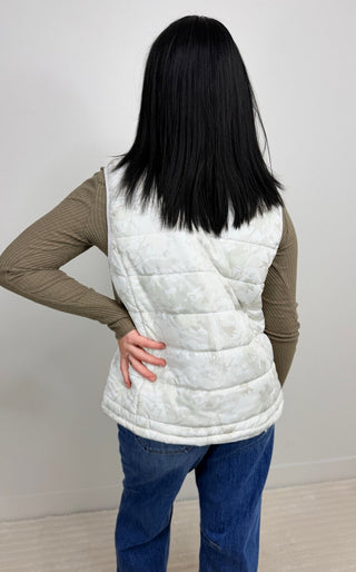 Camo/White Vest - Shop Hidden Treasure Boutique