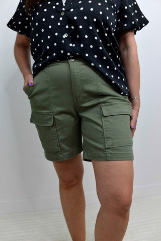 Cargo Patch Pocket Shorts - Shop Hidden Treasure Boutique