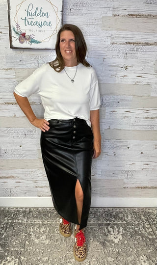 Casual Upgrade Luxe Top - White - Shop Hidden Treasure Boutique