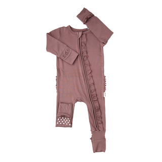 Mauve One Piece Bamboo Baby Outfit