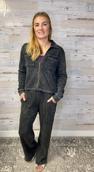 Charlotte French Terry Jacket - Shop Hidden Treasure Boutique