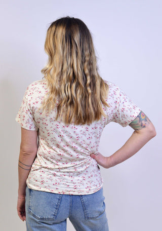 Chloe Micro Floral Tee - Shop Hidden Treasure Boutique