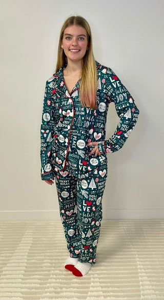 Christmas Pajama Set - Shop Hidden Treasure Boutique