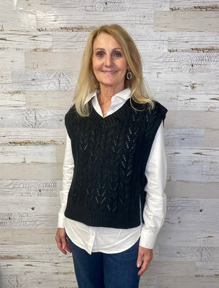 Clara Sweater Vest - Shop Hidden Treasure Boutique