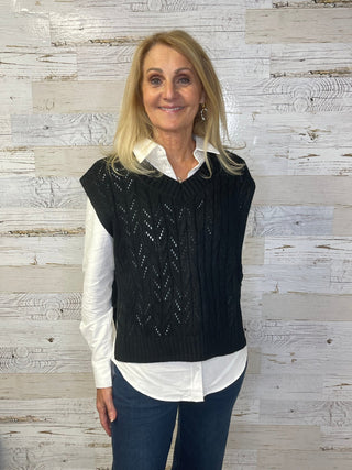 Clara Sweater Vest - Shop Hidden Treasure Boutique
