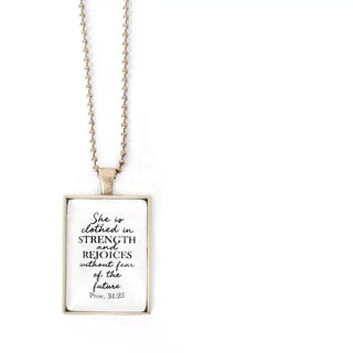 Clothed in Strength Pendant - Shop Hidden Treasure Boutique