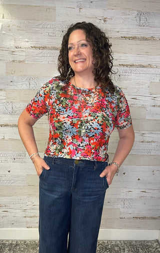Colorful Multi Mesh Top - Shop Hidden Treasure Boutique