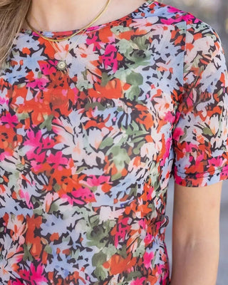 Colorful Multi Mesh Top - Shop Hidden Treasure Boutique