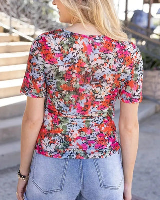 Colorful Multi Mesh Top - Shop Hidden Treasure Boutique