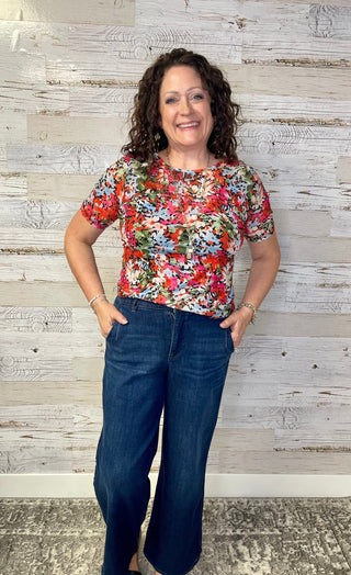 Colorful Multi Mesh Top - Shop Hidden Treasure Boutique