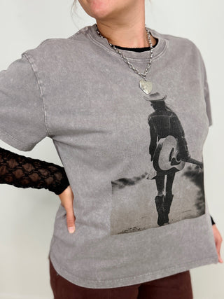 Cowgirl Boyfriend Tee - Shop Hidden Treasure Boutique