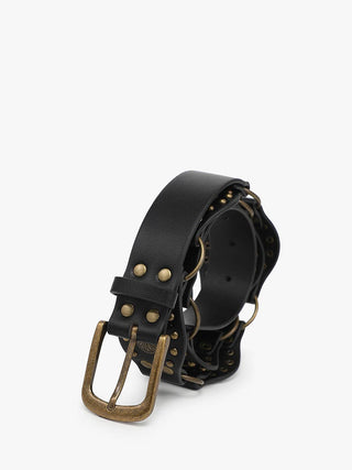 Western Belt w/ Studs-Black