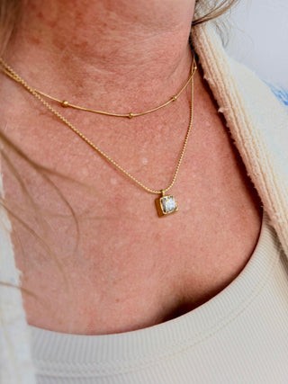 Daphne Double CZ Necklace - Shop Hidden Treasure Boutique