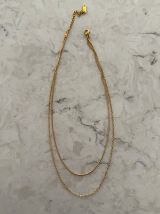 Darcy Double Layered Necklace - Shop Hidden Treasure Boutique