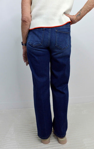 Dark Wash Wide Leg Jeans - Shop Hidden Treasure Boutique