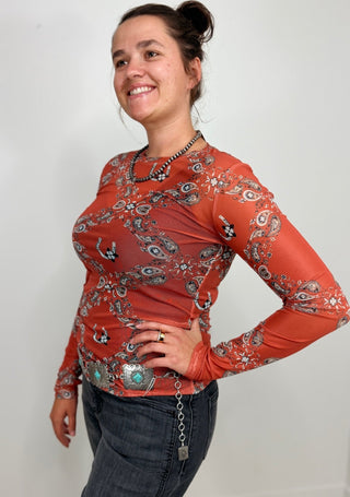 Desert Dreams Mesh Top - Bandana - Shop Hidden Treasure Boutique