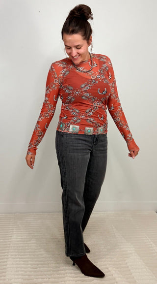 Desert Dreams Mesh Top - Bandana - Shop Hidden Treasure Boutique