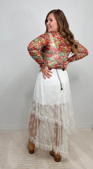 Desert Dreams Mesh Top - Wild West - Shop Hidden Treasure Boutique