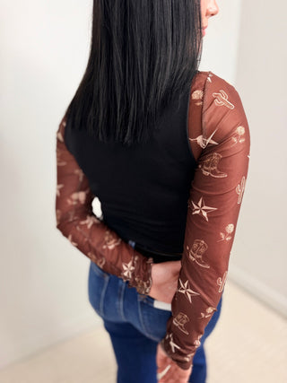 Desert Rose Mesh Top - Shop Hidden Treasure Boutique