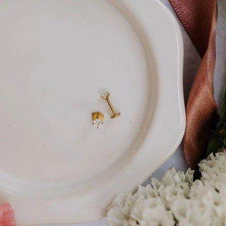 Diamond Flat Back Studs - Shop Hidden Treasure Boutique
